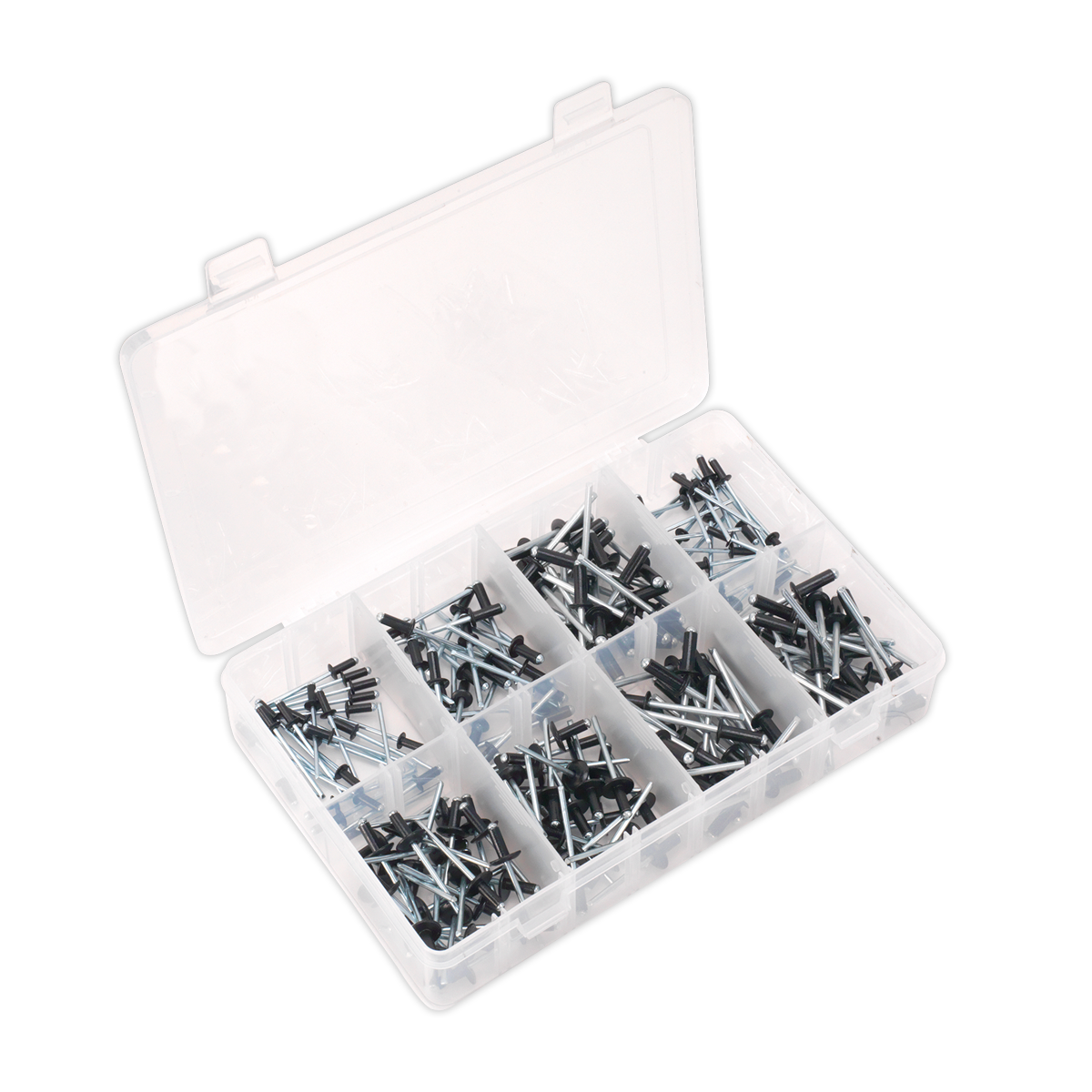 Sealey AB074BR 200pc Black Anodised Rivet Assortment