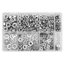 Sealey AB077NW Stainless Steel Nut and Washer Assortment 500pc M5-M10