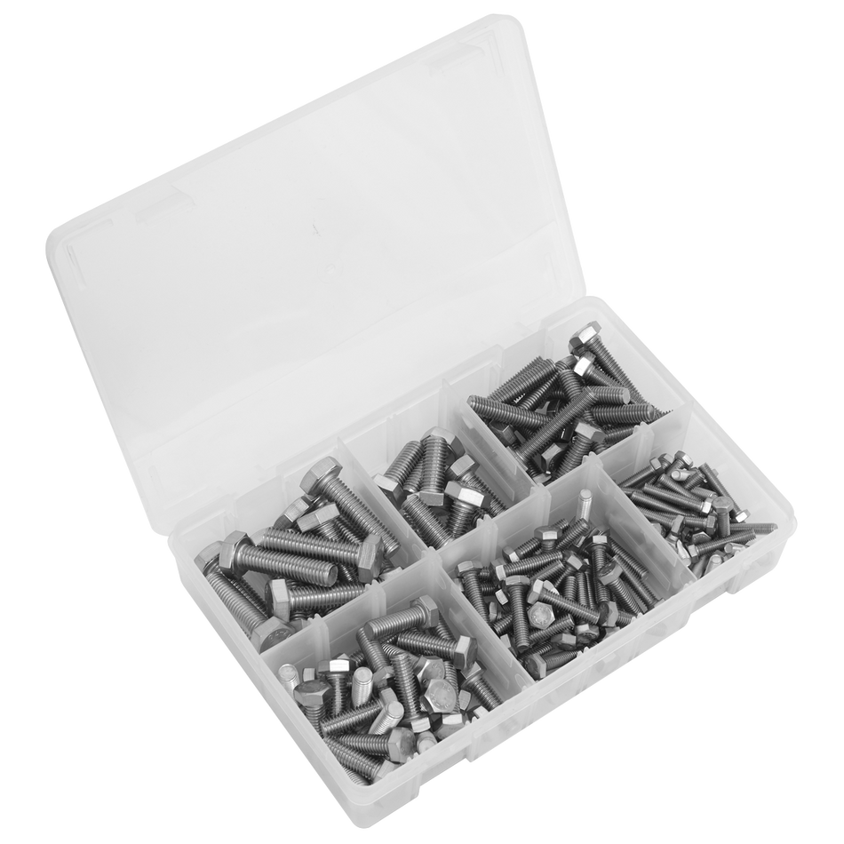 Sealey AB078SS Stainless Steel Setscrew Assortment 150pc M5-M10