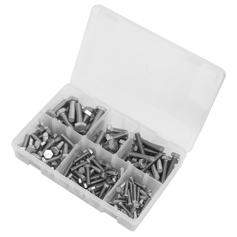 Sealey AB078SS Stainless Steel Setscrew Assortment 150pc M5-M10