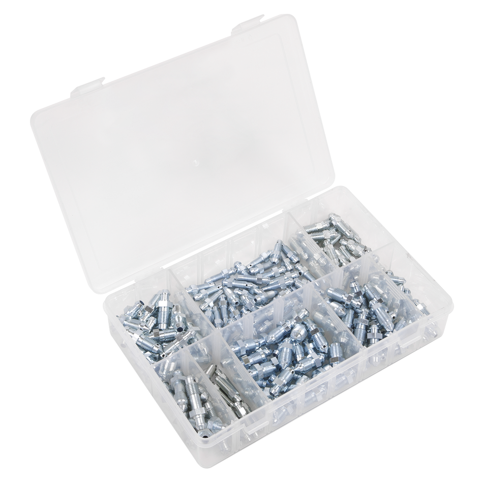 Sealey AB160BN 160pc Bleed Nipple Assorted Box