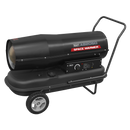 Sealey AB2050 Space Warmer Paraffin/Kerosene/Diesel Heater 205,000Btu/hr with Wheels
