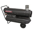 Sealey ABI1000 Indirect Space Warmer Kerosene/Diesel Heater 102,000Btu/hr with Wheels