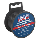 Sealey AC0806B 6m 8A Thick Wall Automotive Cable - Black