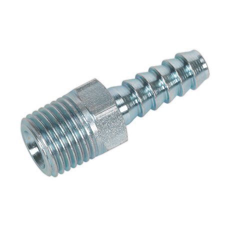 Sealey AC08 Screwed Tailpiece Male 1/4"BSPT - 1/4" Hose - Pack of 5