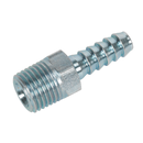 Sealey AC08 Screwed Tailpiece Male 1/4"BSPT - 1/4" Hose - Pack of 5
