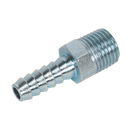 Sealey AC08 Screwed Tailpiece Male 1/4"BSPT - 1/4" Hose - Pack of 5