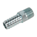 Sealey AC09 Screwed Tailpiece Male 1/4"BSPT - 3/8" Hose - Pack of 5