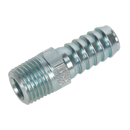Sealey AC09 Screwed Tailpiece Male 1/4"BSPT - 3/8" Hose - Pack of 5