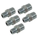 Sealey AC100 Reducing Union 3/8"BSPT to 1/4"BSPT - Pack of 5