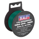 Sealey AC1704G 4m 17A Thick Wall Automotive Cable - Green