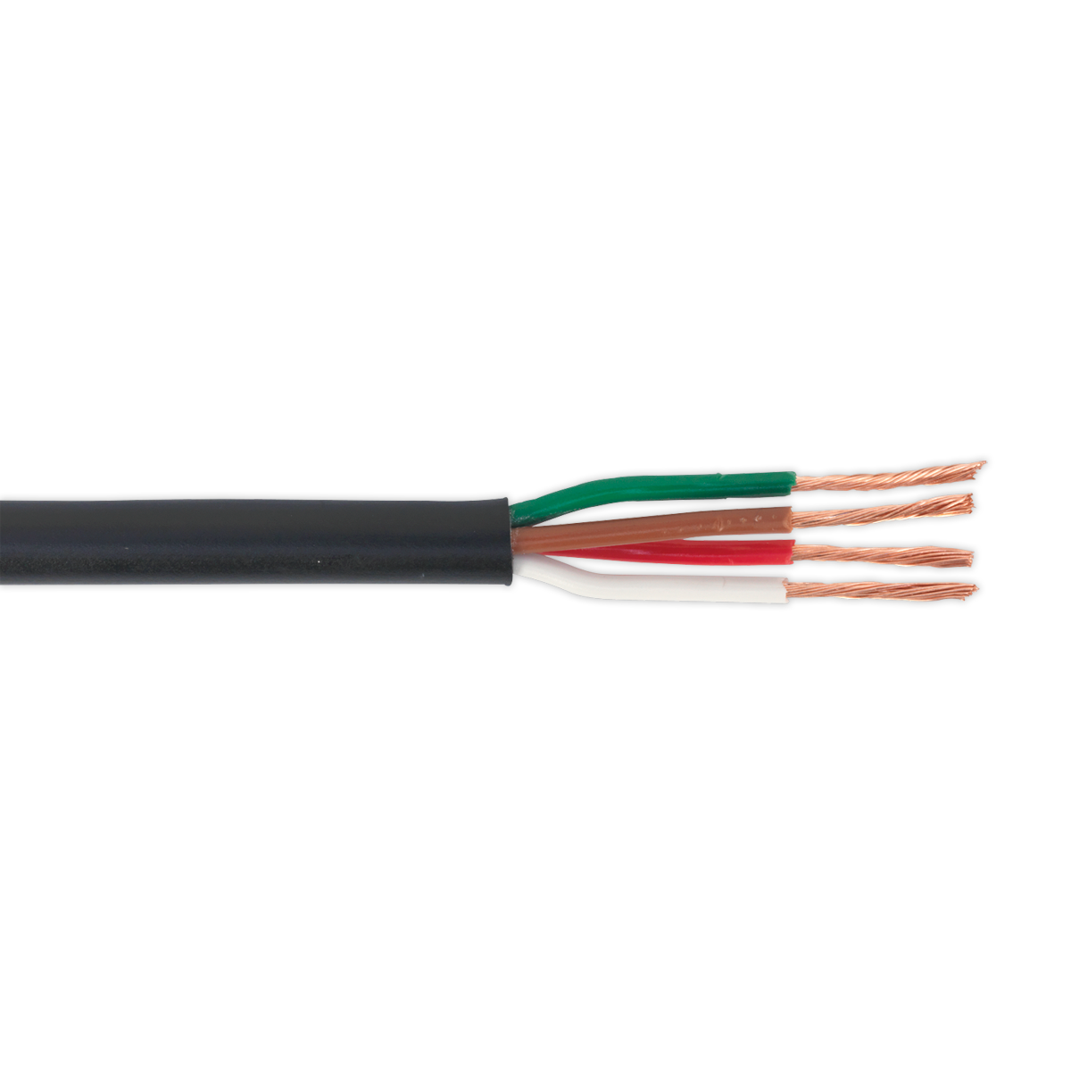 Sealey AC24204CTH 30m 24/0.20mm 4-Core Thin Wall Automotive Cable - Black