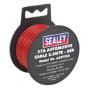 Sealey AC2725R 2.5m 27A Thick Wall Automotive Cable - Red