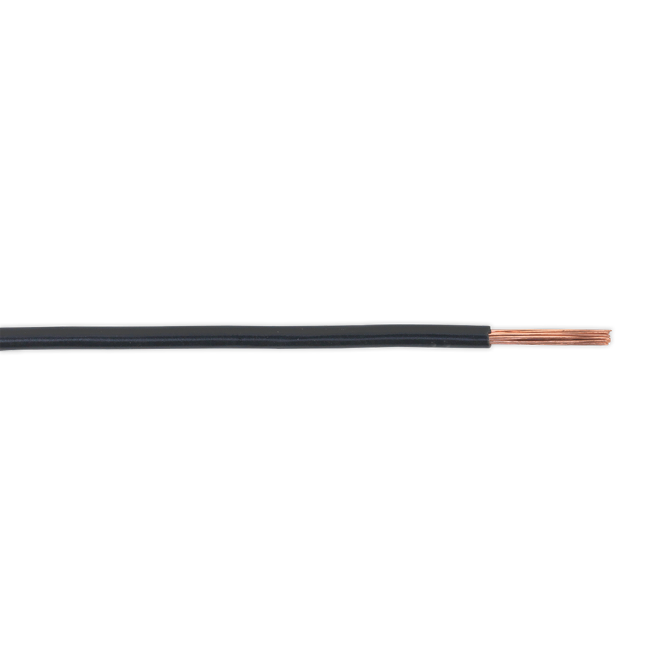 Sealey AC2830BK 50m 28/0.30mm Thin Wall Automotive Cable - Black