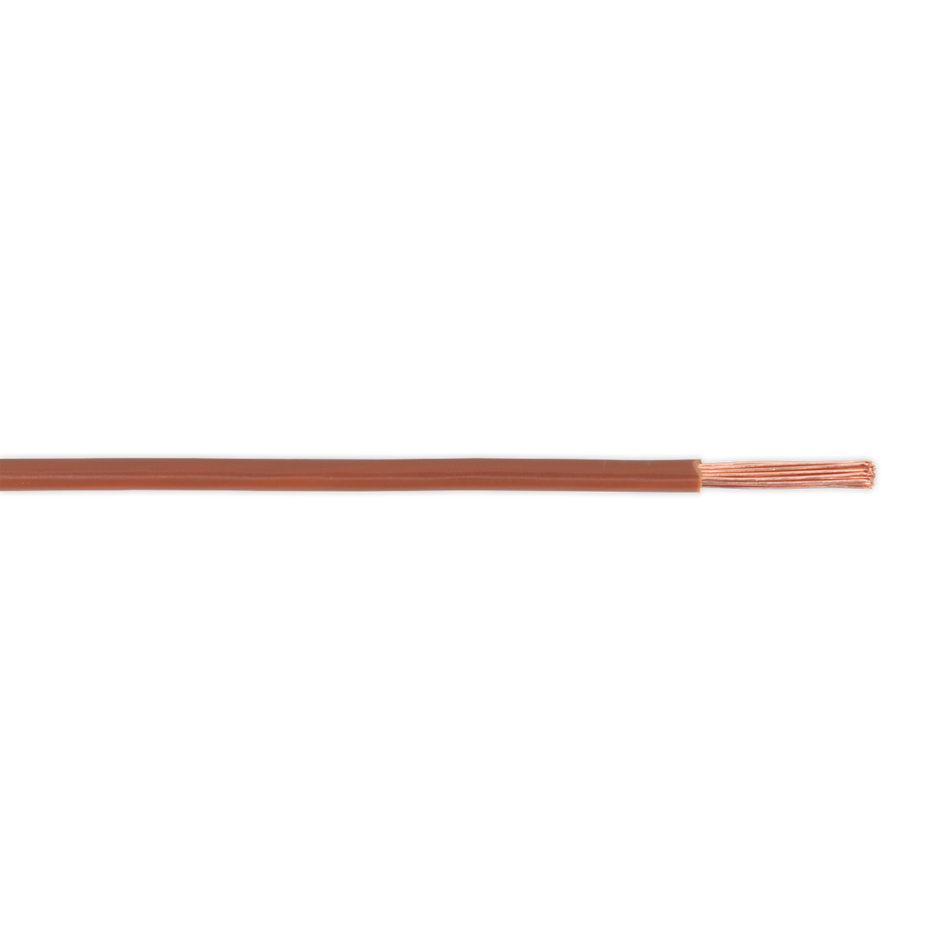 Sealey AC2830BN 50m 28/0.30mm Thin Wall Automotive Cable - Brown