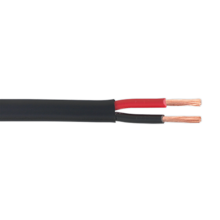 Sealey AC2830TWTK 30m 28/0.30mm Thick Wall Flat Twin Automotive Cable - Black