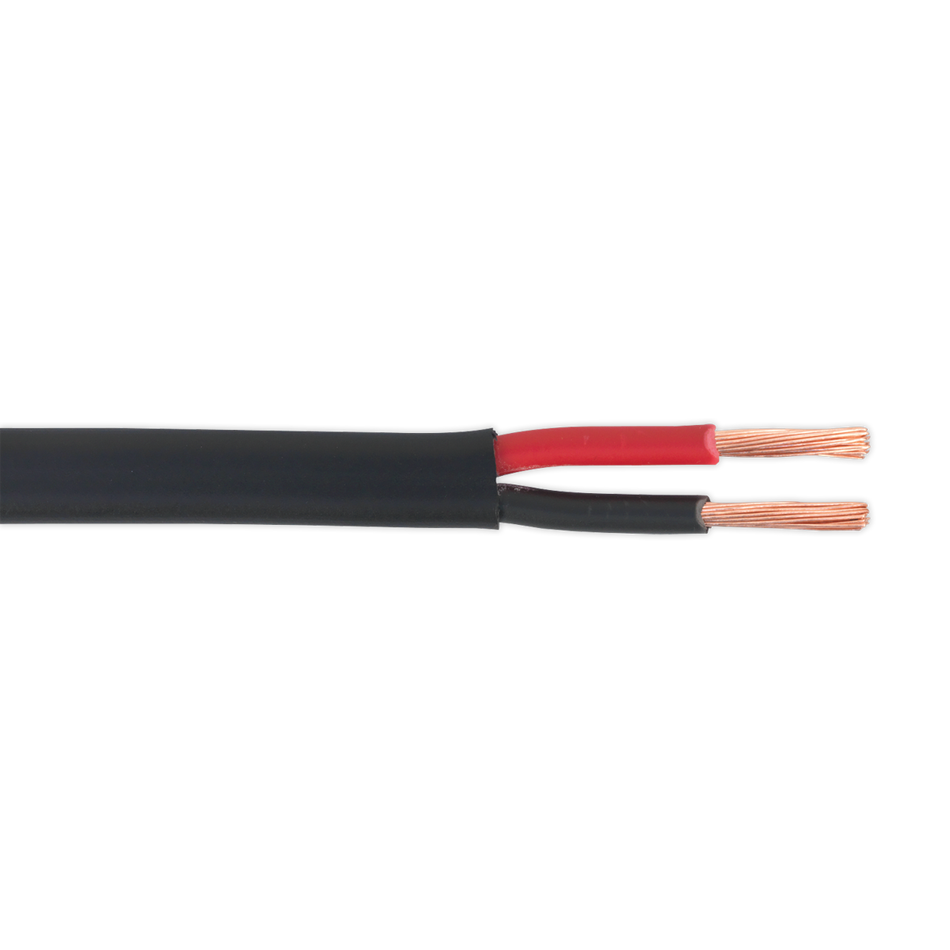 Sealey AC2830TWTK 30m 28/0.30mm Thick Wall Flat Twin Automotive Cable - Black