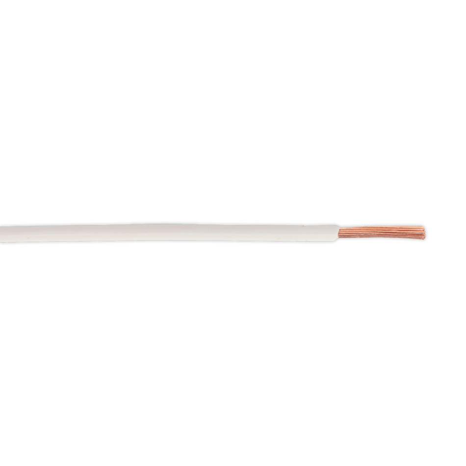 Sealey AC2830WH 50m 28/0.30mm Thin Wall Automotive Cable - White