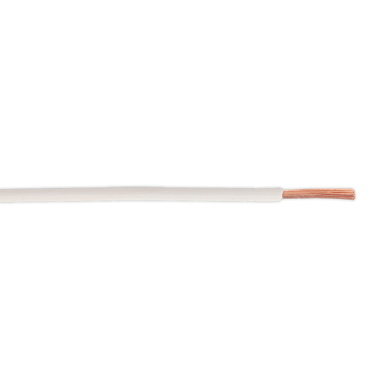 Sealey AC2830WH 50m 28/0.30mm Thin Wall Automotive Cable - White
