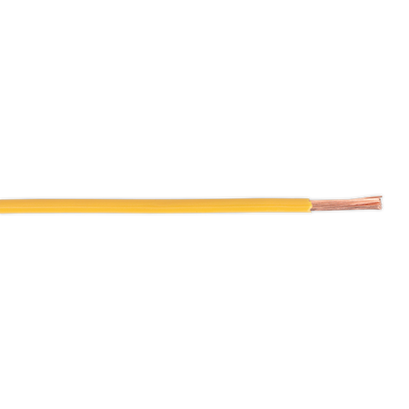 Sealey AC2830YE 50m 28/0.30mm Thin Wall Automotive Cable - Yellow