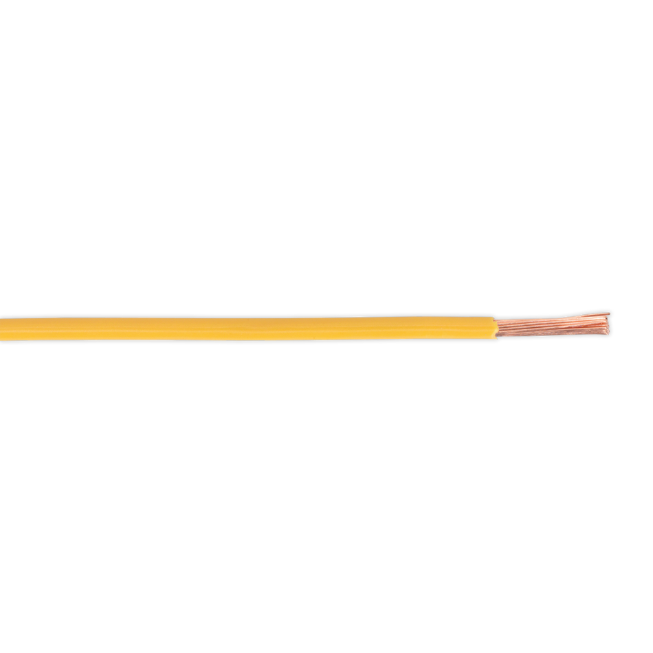 Sealey AC2830YE 50m 28/0.30mm Thin Wall Automotive Cable - Yellow