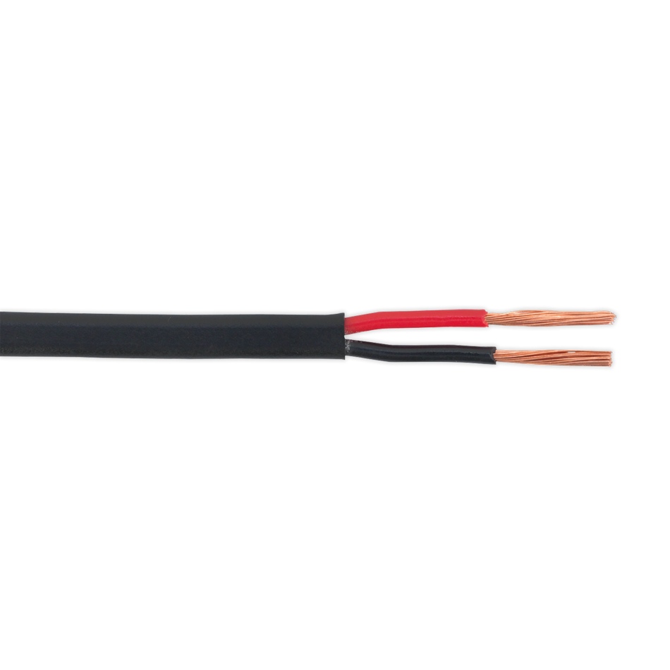 Sealey AC3220TWTN 30m 32/0.20mm Thin Wall Flat Twin Automotive Cable - Black