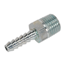 Sealey AC38 Screwed Tailpiece Male 1/4"BSPT - 3/16" Hose - Pack of 5
