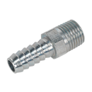 Sealey AC39 Screwed Tailpiece Male 1/4"BSPT - 5/16" Hose - Pack of 5