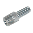 Sealey AC39 Screwed Tailpiece Male 1/4"BSPT - 5/16" Hose - Pack of 5