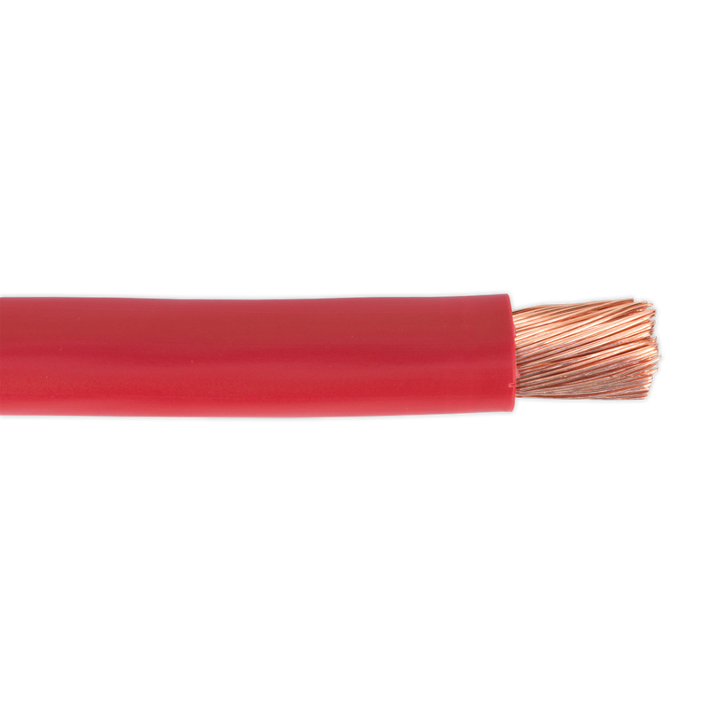 Sealey AC40SQRE 10m 300A 315/0.40mm Automotive Starter Cable - Red
