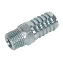 Sealey AC40 Screwed Tailpiece Male 1/4"BSPT - 1/2" Hose - Pack of 5