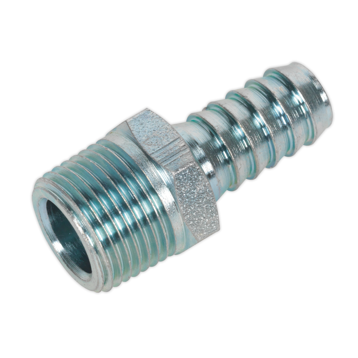 Sealey AC41 Screwed Tailpiece Male 3/8"BSPT - 3/8" Hose - Pack of 5