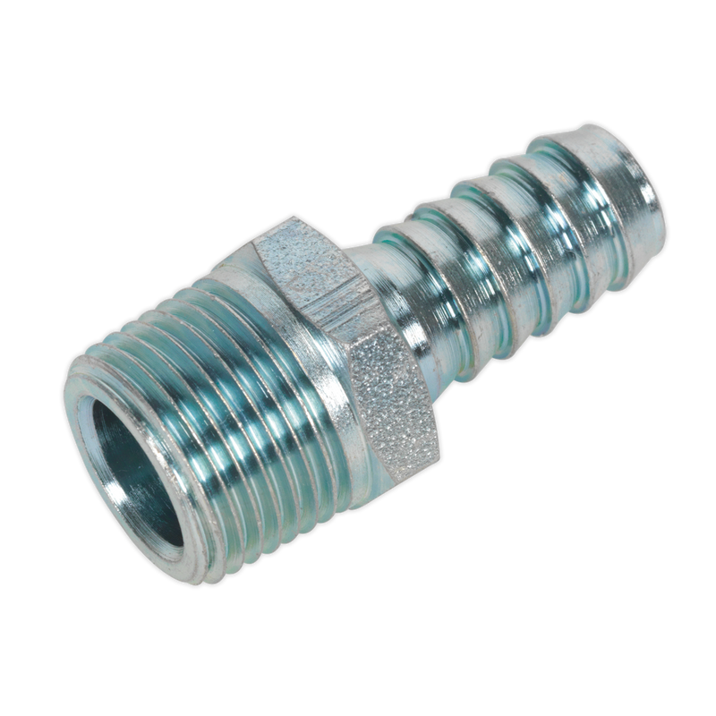 Sealey AC41 Screwed Tailpiece Male 3/8"BSPT - 3/8" Hose - Pack of 5