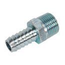 Sealey AC41 Screwed Tailpiece Male 3/8"BSPT - 3/8" Hose - Pack of 5