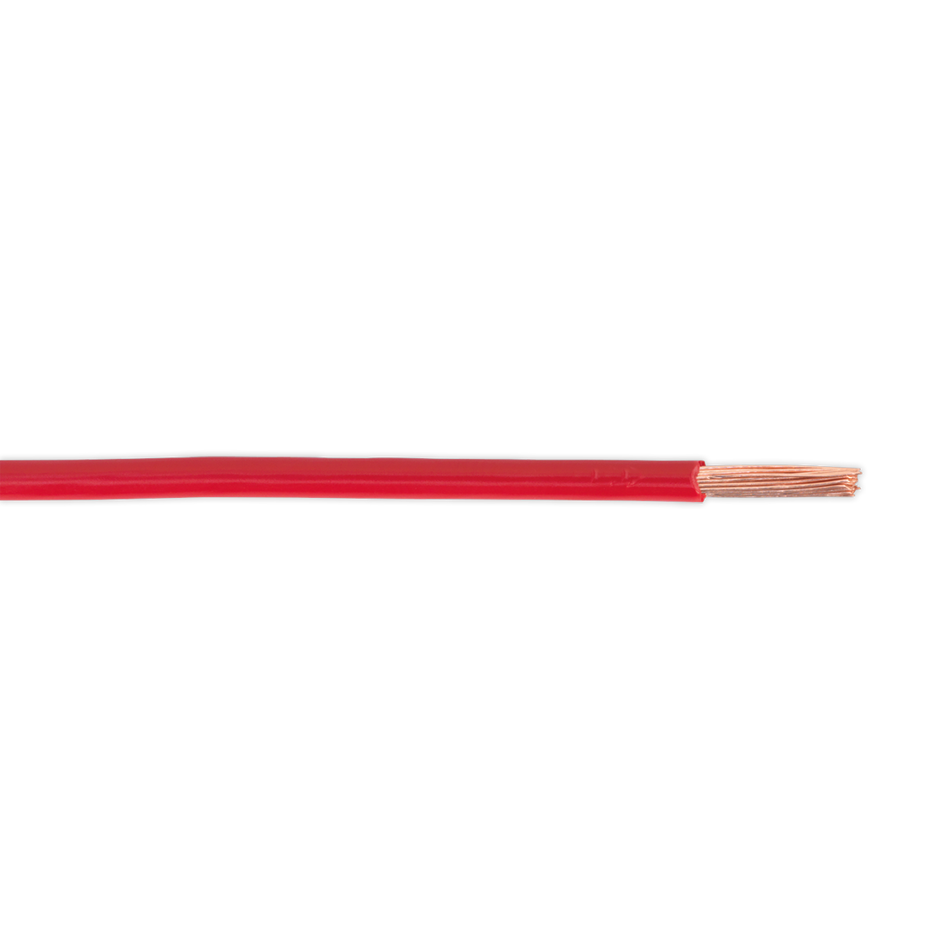 Sealey AC4430RE 30m 44/0.30mm Thin Wall Automotive Cable - Red