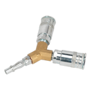 Sealey AC55 Twin Coupling Bodies Y-Adaptor