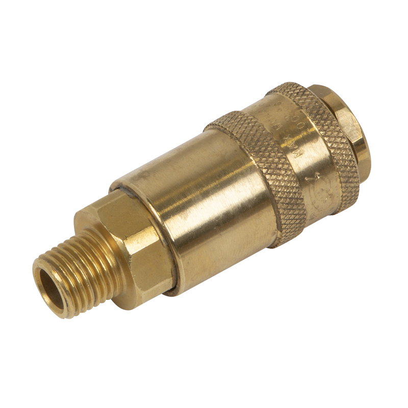 Sealey AC91 Non-Corrodible PCL Coupling Body Male 1/4"BSPT