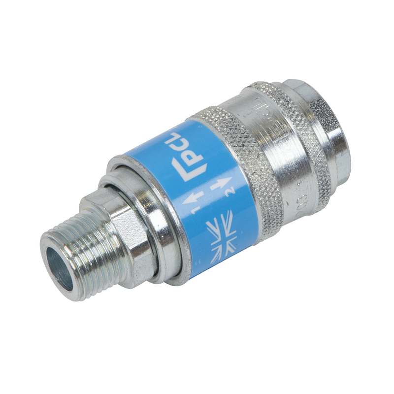 Sealey AC93 PCL Safeflow Safety Coupling Body Male 3/8"BSPT