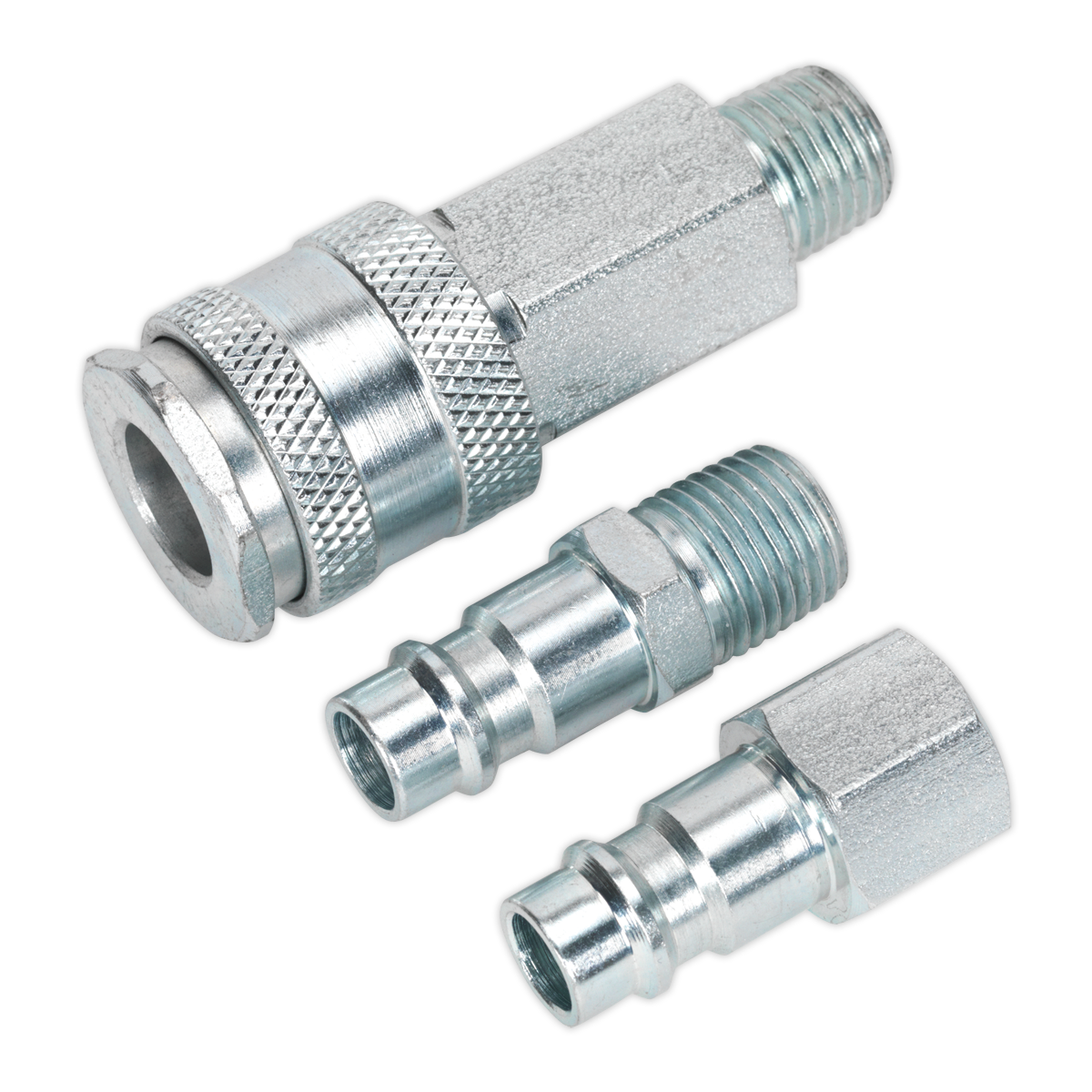 Sealey ACH60 1/4"BSP High Flow Air Tool Coupling Kit