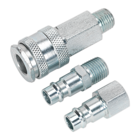 Sealey ACH60 1/4"BSP High Flow Air Tool Coupling Kit