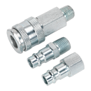 Sealey ACH60 1/4"BSP High Flow Air Tool Coupling Kit