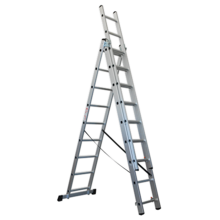 Sealey ACL3 Aluminium Extension Combination Ladder 3x9 EN 131