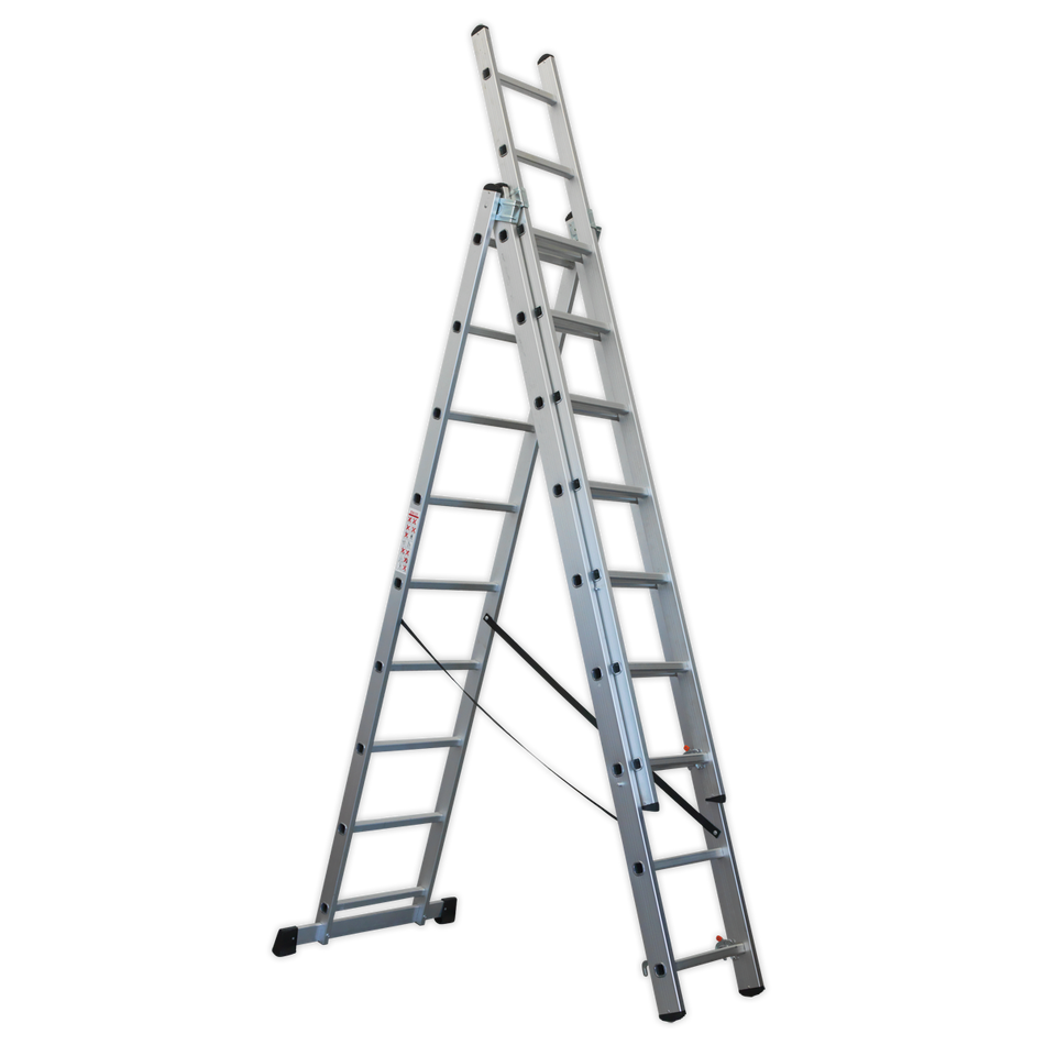 Sealey ACL3 Aluminium Extension Combination Ladder 3x9 EN 131
