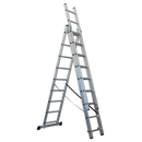 Sealey ACL3 Aluminium Extension Combination Ladder 3x9 EN 131