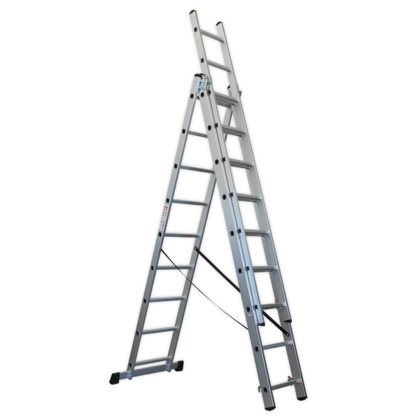 Sealey ACL3 Aluminium Extension Combination Ladder 3x9 EN 131
