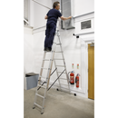 Sealey ACL3 Aluminium Extension Combination Ladder 3x9 EN 131