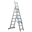 Sealey ACL307 Aluminium Extension Combination Ladder 3x7 EN 131