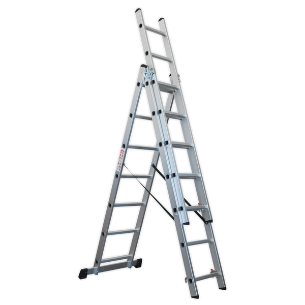 Sealey ACL307 Aluminium Extension Combination Ladder 3x7 EN 131