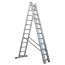 Sealey ACL312 Aluminium Extension Combination Ladder 3x12 EN 131