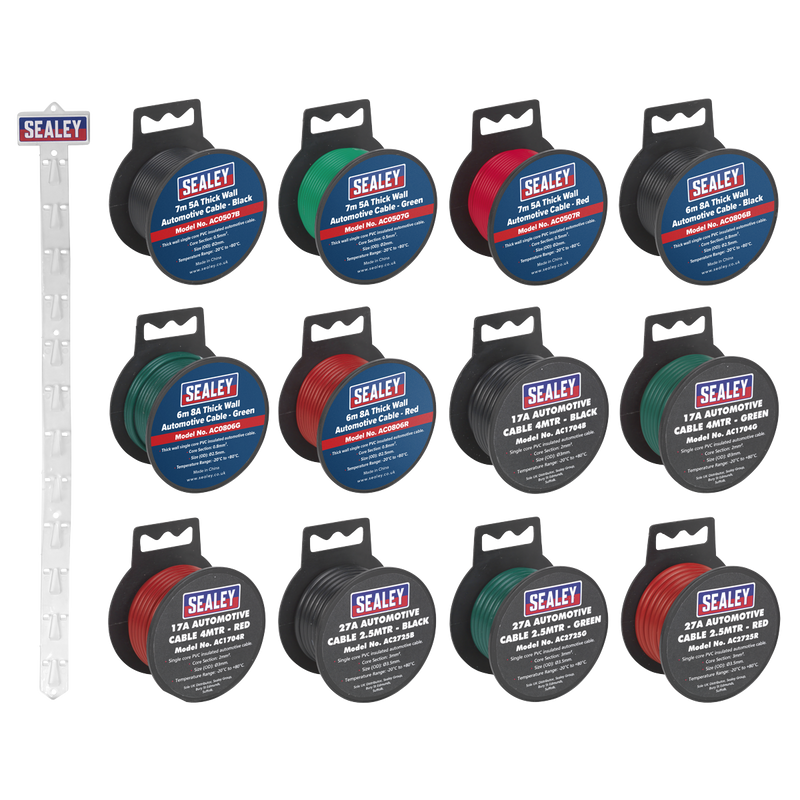Sealey ACSET Clip Strip Deal - Automotive Cable